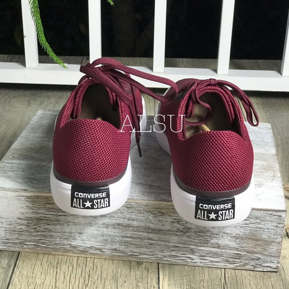Converse Ctas Modern OX Bordeaux Burgundy White M - Picture 2 of 8
